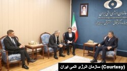 محمد اسلامی رئیس سازمان انرژی اتمی جمهوری اسلامی و هیات آژانس بین المللی انرژی اتمی - عکس آرشیو