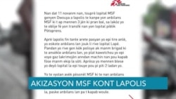  MSF Akize Lapolis Nasyonal Ayiti Dèske li Egzekite Kèk Pasyan li Tap Swaye