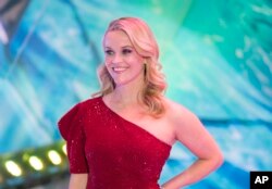 Reese Witherspoon arrives at the world premiere of "A Wrinkle in Time" in Los Angeles, Feb. 26, 2018.