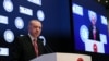 Turkish President Recep Tayyip Erdogan addresses businesspeople during a meeting in Istanbul, Turkey, Jan. 3, 2022. (Murat Cetinmuhurdar/Presidential Press Office/Handout via Reuters)
