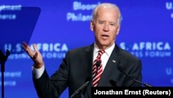 Le vice-président américain Joe Biden s'adresse au Forum des affaires américano-africain à Washington le 5 août 2014.