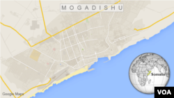 Map of Mogadishu, Somalia