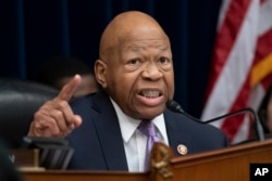 FILE - House Oversight and Reform Committee Chair Elijah Cummings, D-Md., speaks on Capitol Hill in Washington, April 2, 2019.