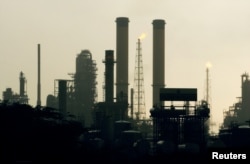 FILE - A view of Venezuela's Amuay Oil refinery in Punto Fijo, west of Caracas.