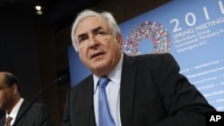 International Monetary Fund Managing Director Dominique Strauss-Kahn attends the IMF/World Bank spring meetings in Washington (File Photo - April 16, 2011)