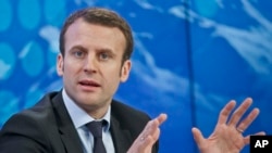 Le jeune ministre de l'Economie en France M.Emmanuel Macron