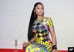 Nicki Minaj seen at X Versus Versace after party on September 7, 2014, in New York.