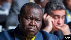 ARSIP - Ketua Federasi Sepakbola Republik Afrika Tengah, Patrice-Edouard Ngaissona, hadir dalam sidang umum Konfederasi Sepakbola Afrika ke-40 di Casablanca, Maroko, 2 Februari 2018 (foto: Fadel Senna/AFP)