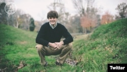 Otto Warmbier's profile photo on his Twitter page, @ottowarmbier1.