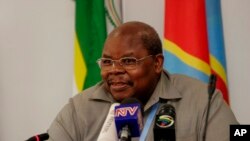 L'ancien président tanzanien Benjamin Mkapa lors d'une conférence au Kenya, le 7 janvier 2009.