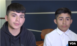 Milton Hernandez, 15, and his younger brother face going into the foster care system or being adopted by another family if their parents lose their protected status. (Photo: June Soh / VOA)