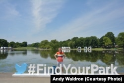 Constitution gardens, a park area in DC, May 20, 2016.