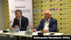 Predsedavajući Predsedništva BiH Željko Komšić i direktor Foruma za etničke odnose Dušan Janjić