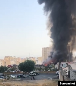 آتش‌سوزی در تهران