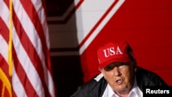El presidente de EE.UU. Donald Trump durante una intervención pública en Lake Charles, Louisiana, el 29 de agosto de 2020.