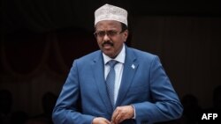 Le président somalien Mohamed Abdullahi Farmajo à Djibouti le 5 juillet 2018.