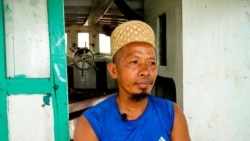 Mert Youb, a fisherman in Kampot province’s Teuk Chhou district, talks to VOA Khmer on October 3, 2021.