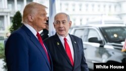 عکس آرشیف از دیدار ترمپ با نتنیاهو در قصر سفید، تاریخ هفتم اپریل ۲۰۲۵
