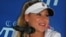 Tennis star Anna Kournikova at WTT press conference