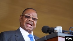 FILE - Malawi's president Peter Mutharika. (Lameck Masina/VOA)