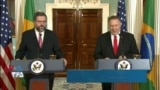 نسخه کامل کنفرانس خبری وزرای خارجه آمریکا و برزیل