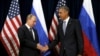 U.S. President Barack Obama meets with Russian President Vladimir Putin during the United Nations General Assembly in New York, Sept. 28, 2015. 