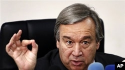 UN High Commissioner for Refugees Antonio Guterres (file photo)