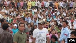 Sam Rainsy called on them to join his supporters at Freedom Park in Phnom Penh on Saturday.