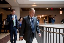 FILE - Sen. Lindsey Graham, R-S.C., walks on Capitol Hill in Washington, Oct. 16, 2019.