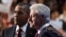 U.S. President Barack Obama (L) embraces former President Bill Clinton onstage after Clinton nominated Obama for re-election during the second session of Democratic National Convention in Charlotte, North Carolina, September 5, 2012