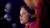 Swedish climate activist Greta Thunberg speaks with other child petitioners from 12 countries who presented a landmark complaint to protest the lack of government action on the climate crisis during a press conference in New York, Sept. 23, 2019.