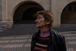 Nina, 72, said she didn't trust the Friday cease-fire, which ended in bombings by evening on Oct. 10, 2020. (Yan Boechat/VOA)