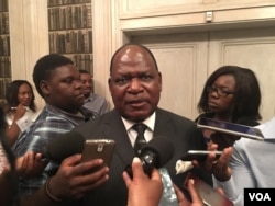 Misheck Sibanda, President Robert Mugabe's chief secretary, says Zimbabwe is happy with what the U.N. is doing to promote development, March 2017. (S. Mhofu/VOA)