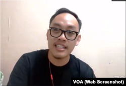 Direktur Center of Economic and Law Studies (CELIOS), Bhima Yudhistira. (Foto: VOA)