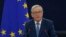 FILE - European Commission President Jean-Claude Juncker addresses the European Parliament during a debate on The State of the European Union in Strasbourg, France, Sept. 14, 2016. 