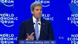 Kerry Slams Corruption at Davos Forum
