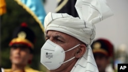 FILE - Afghan President Ashraf Ghani.