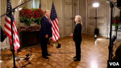 Predsjednik SAD Donald Trump razgovara sa Gretom Van Susteren, saradnicom Glasa Amerike.