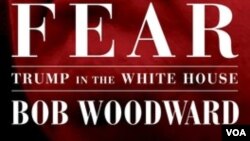 Korice knjige Boba Woodwarda "Strah: Trump u Bijeloj kući"