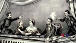 គំនូរ​មួយ​ផ្ទាំង​បង្ហាញ​ពី​ព្រឹត្តិការណ៍​ក្រោយ​ការធ្វើ​ឃាត​លោក​ប្រធានាធិបតី Lincoln