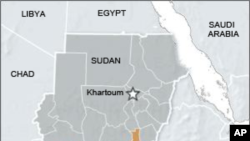 Map of Sudan and South Sudan
