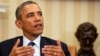 President Barack Obama speaks during a meeting with Spanish Prime Minister Mariano Rajoy in the Oval Office of the White House, Jan. 13, 2014.