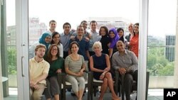 Egyptian and American participants of the LearnServeEgypt Program at one of their sessions in Washington, DC