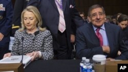 US officials Hillary Clinton and Leon Panetta testify on Land of Sea treaty