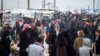 Displaced Syrians at the internally displaced persons camp of al-Hol in al-Hasakah governorate in northeastern Syria, Feb. 6, 2019. 