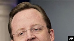 White House Press Secretary Robert Gibbs talks about his decision to step down and other personnel swaps coming to the Obama Administration, during a press briefing at the White House, 5 Jan 2011