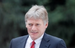 FILE - Kremlin spokesman Dmitry Peskov is pictured in Bishkek, Kyrgyzstan, March 28, 2019.