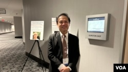 Ông Nguyễn Đình Thắng, giám đốc điều hành của BPSOS, tại Hội nghị Thượng đỉnh Tự do Tôn giáo Quốc tế (IRF Summit), Washington, DC, ngày 5/2/2025.