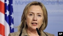 Hillary Clinton, US Secretary of State, in Germany, February 5, 2011.