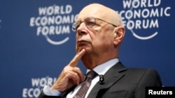 World Economic Forum (WEF) Executive Chairman and founder Klaus Schwab attends a news conference in Cologny, near Geneva, Jan. 13, 2016. 